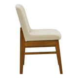 Scaun Dalby, Lemn de arbore de cauciuc, Crem-Nuc, 50x45x86 cm