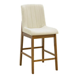 Scaun de bar Dalby, Lemn de arbore de cauciuc, Diverse culori, 50x45x103 cm - Nuc-Crem | SKU: 381-000026 | Scaun de bar Dalby, Lemn de arbore de cauciuc, 50x45x103 cm, varianta Nuc-Crem, produs pentru amenajarea locuinței, disponibil online în România la CasaMob
