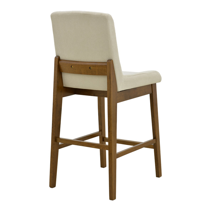 Scaun de bar Dalby, Lemn de arbore de cauciuc, Diverse culori, 50x45x103 cm - Nuc-Crem | SKU: 381-000026 | Scaun de bar Dalby, Lemn de arbore de cauciuc, 50x45x103 cm, varianta Nuc-Crem, produs pentru amenajarea locuinței, disponibil online în România la CasaMob
