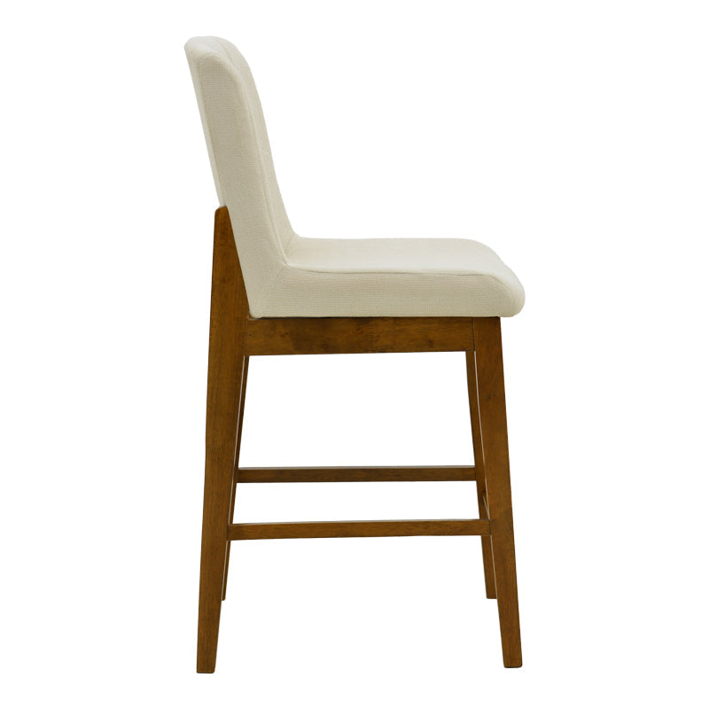 Scaun de bar Dalby, Lemn de arbore de cauciuc, Diverse culori, 50x45x103 cm - Nuc-Crem | SKU: 381-000026 | Scaun de bar Dalby, Lemn de arbore de cauciuc, 50x45x103 cm, varianta Nuc-Crem, produs pentru amenajarea locuinței, disponibil online în România la CasaMob