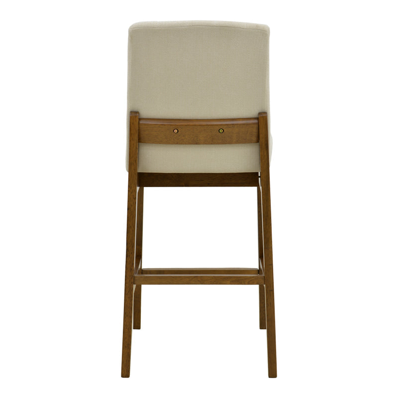 Scaun de bar Dalby, Lemn de arbore de cauciuc, Diverse culori, 50x45x103 cm - Nuc-Crem | SKU: 381-000026 | Scaun de bar Dalby, Lemn de arbore de cauciuc, 50x45x103 cm, varianta Nuc-Crem, produs pentru amenajarea locuinței, disponibil online în România la CasaMob