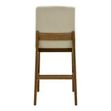 Scaun de bar Dalby, Lemn de arbore de cauciuc, Diverse culori, 50x45x103 cm - Nuc-Crem | SKU: 381-000026 | Scaun de bar Dalby, Lemn de arbore de cauciuc, 50x45x103 cm, varianta Nuc-Crem, produs pentru amenajarea locuinței, disponibil online în România la CasaMob