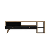 Comodă TV Parion, Diverse culori, 150x35x47 cm - Negru - Stejar | SKU: 382NRC1107 | Comodă TV Parion, 150x35x47 cm, varianta Negru - Stejar, produs pentru amenajarea locuinței, disponibil online în România la CasaMob