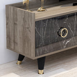Comodă TV Rosa, Diverse culori, Diverse dimensiuni - Marble - 180x35x52 cm | SKU: 382NRC1117 | Comodă TV Rosa, varianta Marble - 180x35x52 cm, produs pentru amenajarea locuinței, disponibil online în România la CasaMob