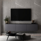 Comodă TV Neon, Diverse culori, 160x32x35 cm - Antracit | SKU: 382NRC1133 | Comodă TV Neon, 160x32x35 cm, varianta Antracit, produs pentru amenajarea locuinței, disponibil online în România la CasaMob