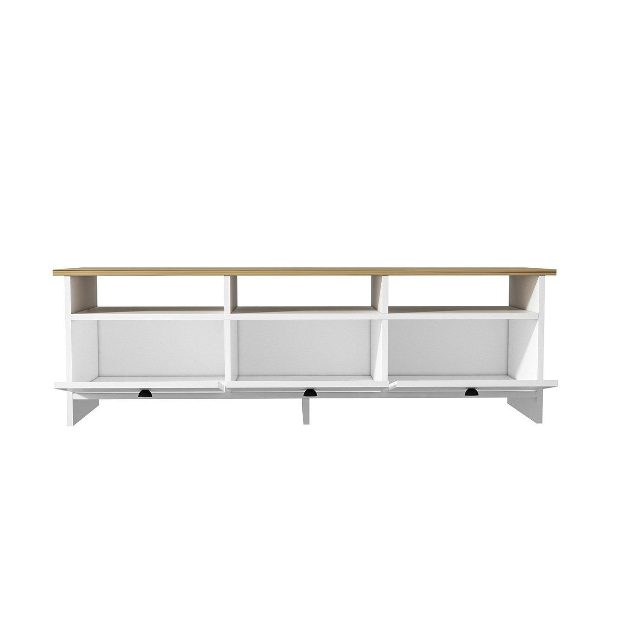 Comodă TV Oslo, Diverse culori, 150x36x47 cm - Alb - Sapphire | SKU: 382NRC1137 | Comodă TV Oslo, 150x36x47 cm, varianta Alb - Sapphire, produs pentru amenajarea locuinței, disponibil online în România la CasaMob