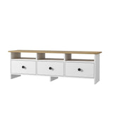 Comodă TV Oslo, Diverse culori, 150x36x47 cm - Alb - Sapphire | SKU: 382NRC1137 | Comodă TV Oslo, 150x36x47 cm, varianta Alb - Sapphire, produs pentru amenajarea locuinței, disponibil online în România la CasaMob