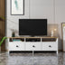 Alb - Sapphire | SKU: 382NRC1137 | Comodă TV Oslo, 150x36x47 cm, varianta Alb - Sapphire, produs pentru amenajarea locuinței, disponibil online în România la CasaMob
