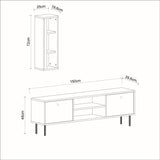 Comodă TV Bien, Diverse culori, 150x30x48 cm - Alb | SKU: 382NRC1140 | Comodă TV Bien, 150x30x48 cm, varianta Alb, produs pentru amenajarea locuinței, disponibil online în România la CasaMob