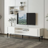 Comodă TV Snow Set, Diverse culori, 140x30x45 cm - Alb | SKU: 382NRC1146 | Comodă TV Snow Set, 140x30x45 cm, varianta Alb, produs pentru amenajarea locuinței, disponibil online în România la CasaMob
