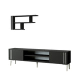Comodă TV Snow Set, Diverse culori, 140x30x45 cm - Antracit | SKU: 382NRC1147 | Comodă TV Snow Set, 140x30x45 cm, varianta Antracit, produs pentru amenajarea locuinței, disponibil online în România la CasaMob
