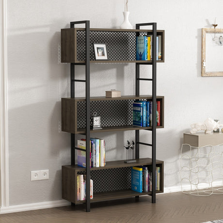Bibliotecă Still, Nuc, 90x25x160 cm