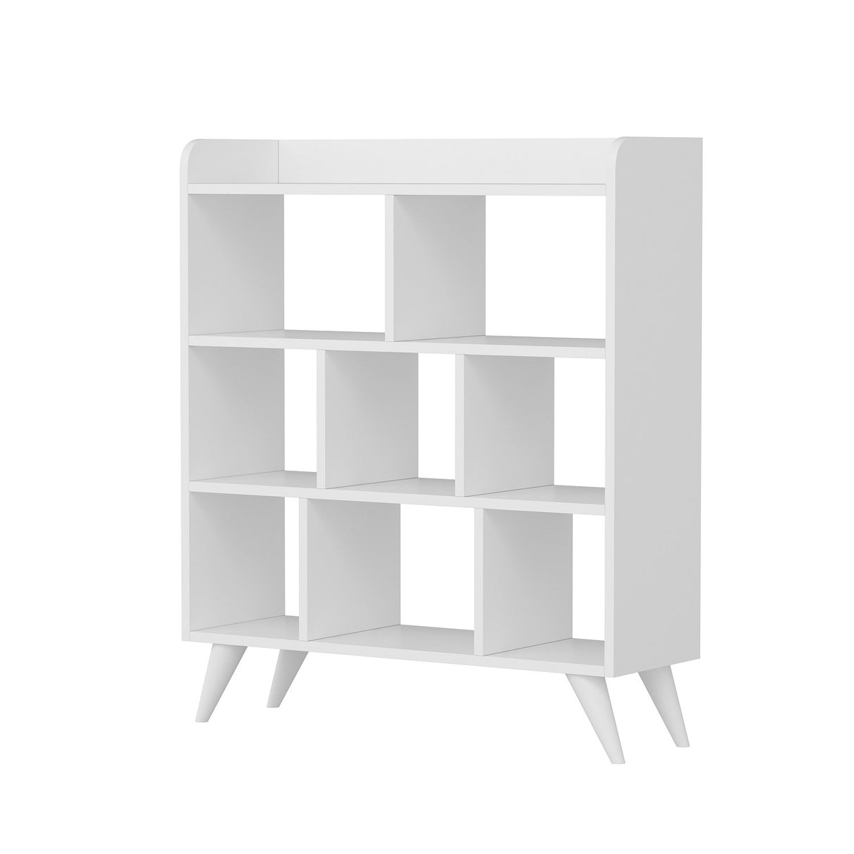 Bibliotecă Florida, Alb, 90x30x105 cm