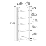 Bibliotecă Country, Diverse culori, 64x30x180 cm - Stejar | SKU: 382NRC1306 | Bibliotecă Country, 64x30x180 cm, varianta Stejar, produs pentru amenajarea locuinței, disponibil online în România la CasaMob