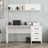 Birou Troy, Alb, 150x60x75 cm