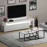 Set Mobila Sufragerie Beliz - White, Alb, 192x53x37 cm