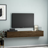 Comodă TV Terra, Diverse culori, 180x31x26 cm - Nuc | SKU: 382NRC1510 | Comodă TV Terra, 180x31x26 cm, varianta Nuc, produs pentru amenajarea locuinței, disponibil online în România la CasaMob