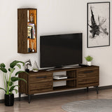Comodă TV Bien, Diverse culori, 150x30x48 cm - Nuc | SKU: 382NRC1520 | Comodă TV Bien, 150x30x48 cm, varianta Nuc, produs pentru amenajarea locuinței, disponibil online în România la CasaMob