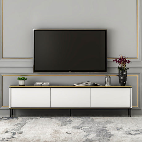 Comodă TV Imaj - Whıte, Alb, 180x35x45 cm