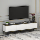 Comodă TV Imaj - Whıte, Alb, 180x35x45 cm