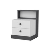 Noptieră Life, Diverse culori, Diverse dimensiuni - Antracit - Alb - 62x42x62 cm | SKU: 382NRC1801 | Noptieră Life, varianta Antracit - Alb - 62x42x62 cm, produs pentru amenajarea locuinței, disponibil online în România la CasaMob