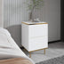 Alb - Auriu | SKU: 382NRC1805 | Noptieră Imaj, 40x35x60 cm, varianta Alb - Auriu, produs pentru amenajarea locuinței, disponibil online în România la CasaMob