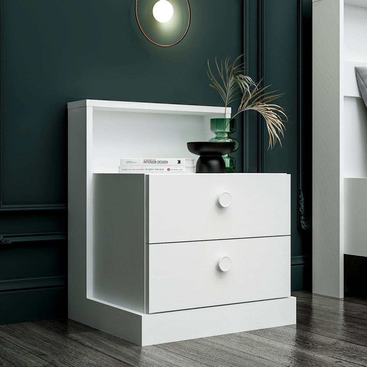 Noptieră Life, Diverse culori, Diverse dimensiuni - Alb - 49x42x62 cm | SKU: 382NRC1806 | Noptieră Life, varianta Alb - 49x42x62 cm, produs pentru amenajarea locuinței, disponibil online în România la CasaMob