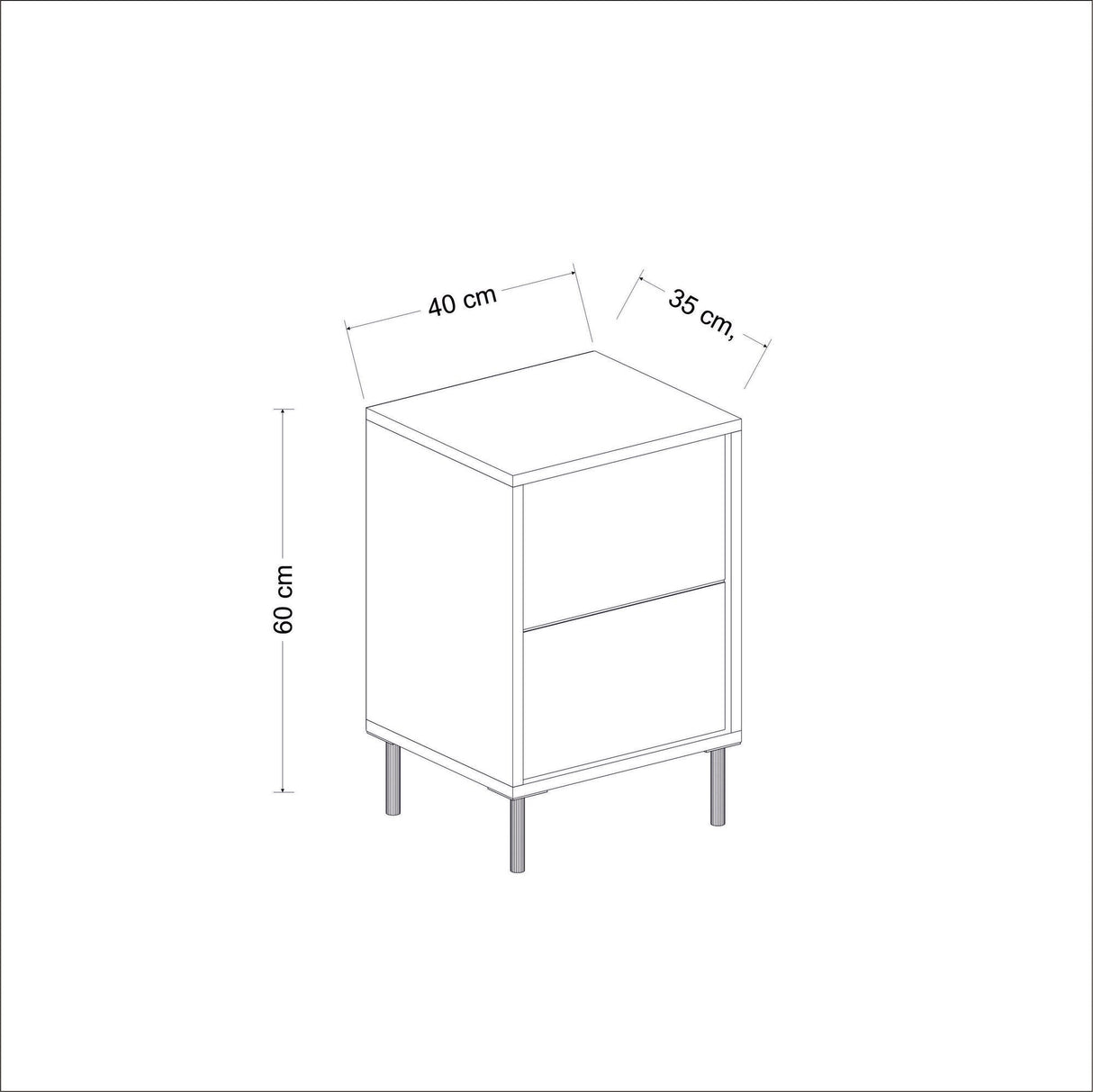 Noptieră Imaj, Diverse culori, 40x35x60 cm - Travertin - Auriu | SKU: 382NRC1808 | Noptieră Imaj, 40x35x60 cm, varianta Travertin - Auriu, produs pentru amenajarea locuinței, disponibil online în România la CasaMob