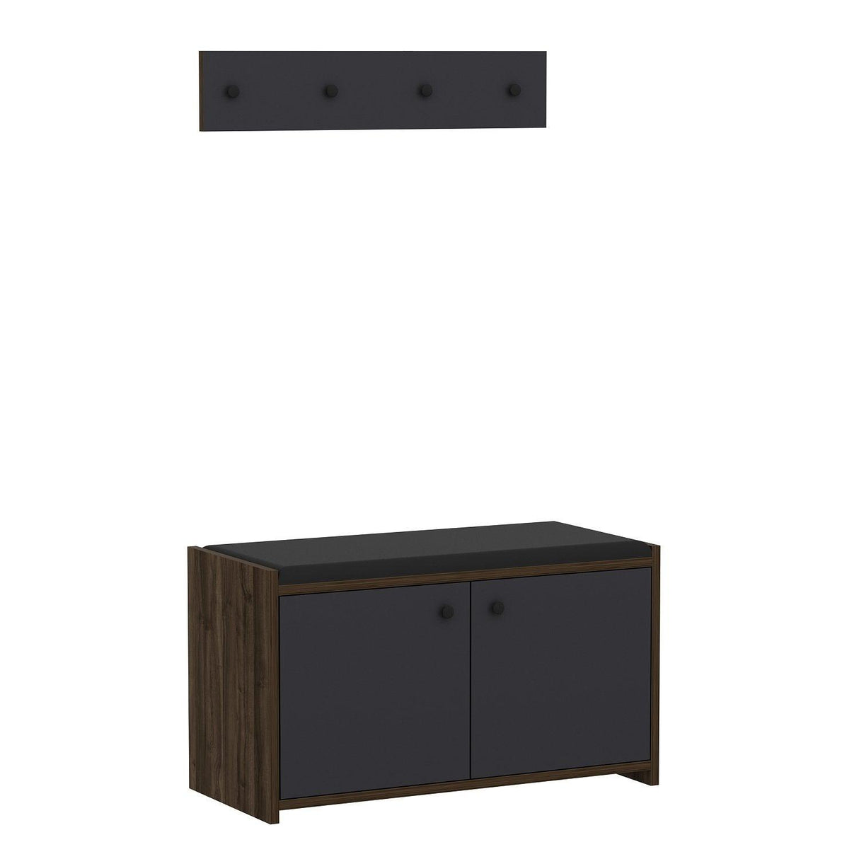 Pantofar Zen, Alb, 35x45x80 cm - Gri, SKU 382NRC2101