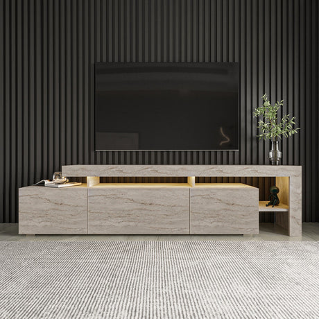 Comodă TV Beliz, Travertin, 192x37x53 cm