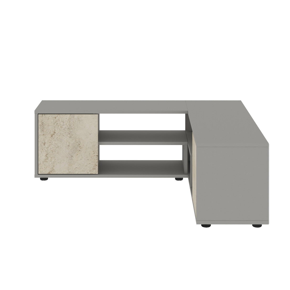 Comodă TV Rosa, Diverse culori, Diverse dimensiuni - Gri - Travertin - 120x35x40 cm | SKU: 382NRC2523 | Comodă TV Rosa, varianta Gri - Travertin - 120x35x40 cm, produs pentru amenajarea locuinței, disponibil online în România la CasaMob