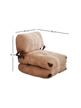 Fotoliu extensibil Fold Kadife, Camel