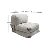 Fotoliu extensibil Fold Teddy, Diverse culori - Gri | SKU: 383EVN1103 | Fotoliu extensibil Fold Teddy, varianta Gri, produs pentru amenajarea locuinței, disponibil online în România la CasaMob