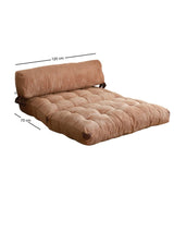 Canapea extensibilă 2 locuri Fold, Catifea și Teddy, Diverse culori, 120x75 cm - Camel | SKU: 383EVN1112 | Canapea extensibilă 2 locuri Fold, Catifea, Camel, 120x75 cm, mobilier pentru living, disponibil online în România la CasaMob