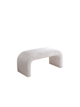 Taburet Nu Bench Fitilli, Alb, 106x46x45 cm