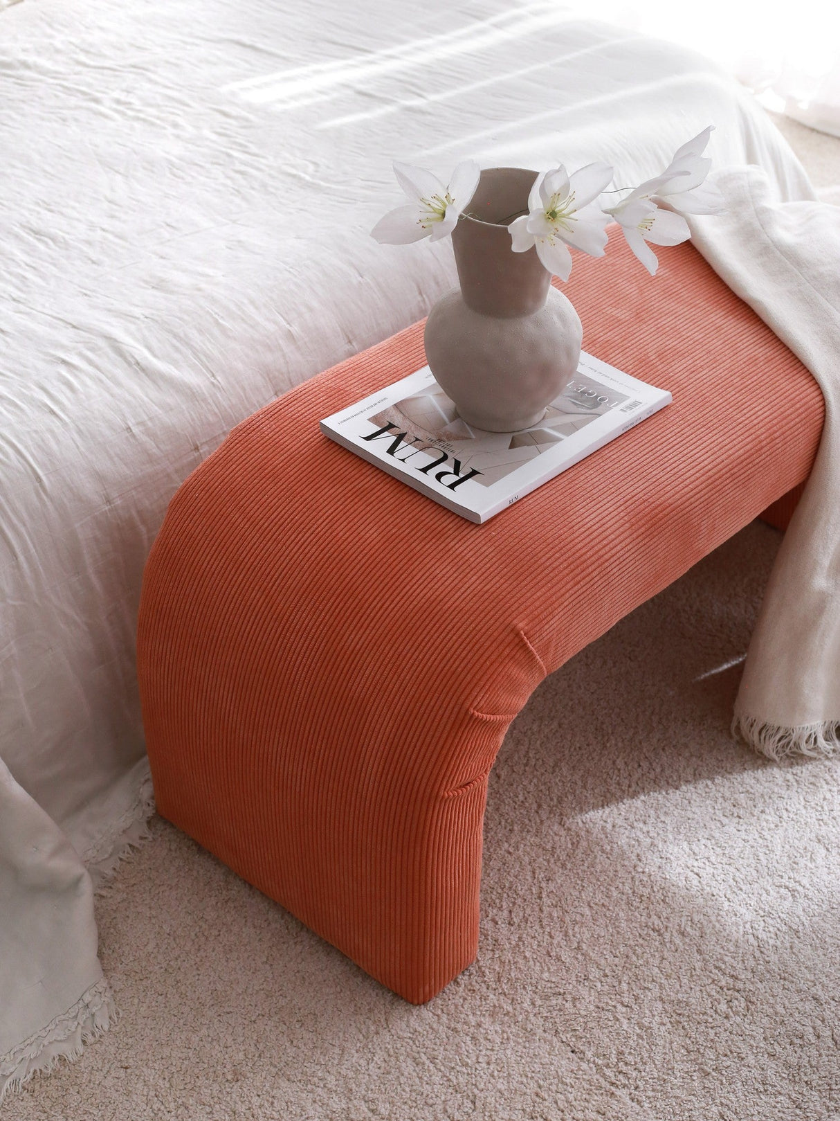 Taburet Nu Bench, Diverse culori, 106x46x45 cm - Coral | SKU: 383EVN1120 | Taburet Nu Bench, 106x46x45 cm, varianta Coral, produs pentru amenajarea locuinței, disponibil online în România la CasaMob