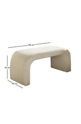 Taburet Nu Bench, Diverse culori, 106x46x45 cm - Alb | SKU: 383EVN1121 | Taburet Nu Bench, 106x46x45 cm, varianta Alb, produs pentru amenajarea locuinței, disponibil online în România la CasaMob