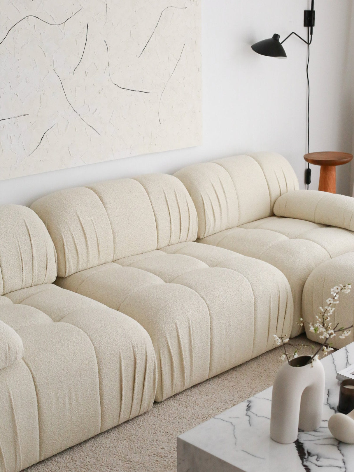 Canapea fixă Soli, Alb, Diverse configurații, Diverse dimensiuni - 267x89x74 cm - 3 locuri | SKU: 383EVN1249 | Canapea fixă Soli, Alb, varianta 267x89x74 cm - 3 locuri, produs pentru amenajarea locuinței, disponibil online în România la CasaMob