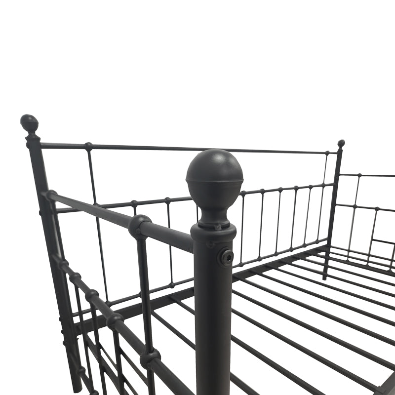 Canapea extensibilă Routha, metal, Diverse culori, 90x190 cm - Negru | SKU: 386-000014 | Canapea extensibilă Routha, metal, 90x190 cm, varianta Negru, produs pentru amenajarea locuinței, disponibil online în România la CasaMob