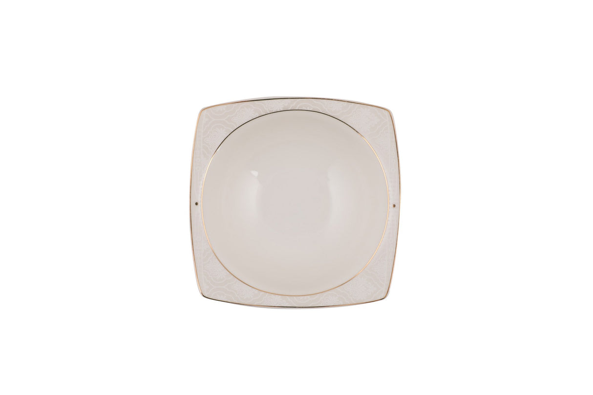 Serviciu de masă 85 bucăți GBSCR85KYT8305933, Alb - Gri, 26x26 cm