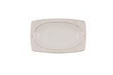 Serviciu de masă 85 bucăți GBSCR85KYT8305933, Alb - Gri, 26x26 cm