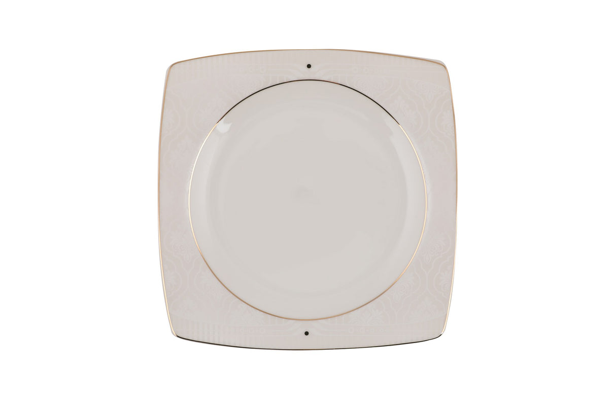 Serviciu de masă 85 bucăți GBSCR85KYT8305933, Alb - Gri, 26x26 cm