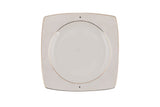 Serviciu de masă 85 bucăți GBSCR85KYT8305933, Alb - Gri, 26x26 cm