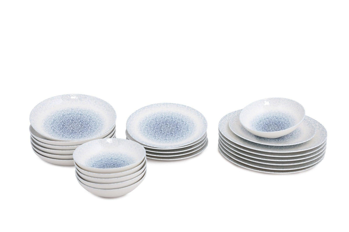 Serviciu de masa, Set 24 piese pentru cina, Portelan, Albastru