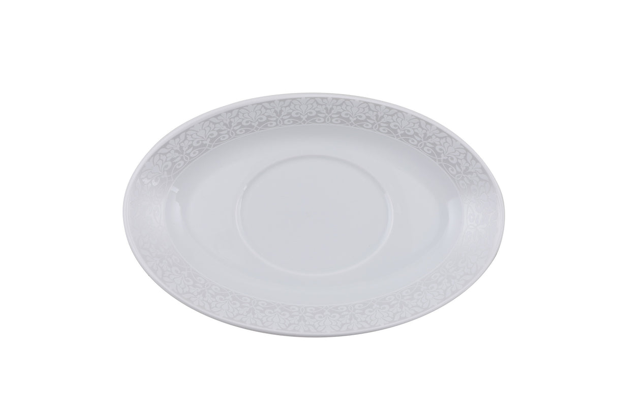 Serviciu de masă 84 bucăți TLS84YT9205106, Alb - Gri, 26x26 cm