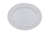 Serviciu de masă 84 bucăți TLS84YT9205106, Alb - Gri, 26x26 cm