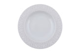 Serviciu de masă 84 bucăți TLS84YT9205106, Alb - Gri, 26x26 cm