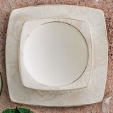 Serviciu de masă 61 bucăți GBSCR61KYT8305172, Alb, 29x18 cm