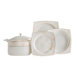Serviciu de masă 61 bucăți GBSCR61KYT8305172, Alb, 29x18 cm