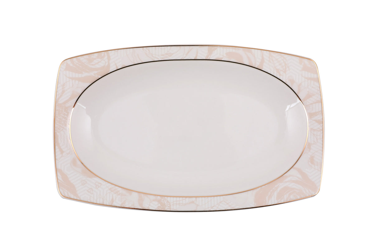 Serviciu de masă 61 bucăți GBSCR61KYT8305172, Alb, 29x18 cm